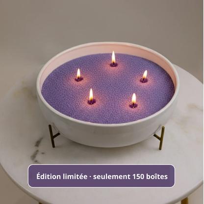 Bougie perlée Calmora | Édition de Noël