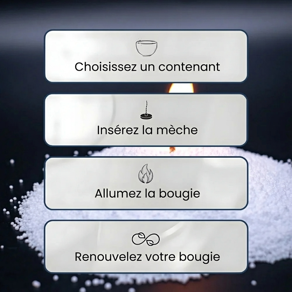 Bougie perlée Calmora | Édition de Noël