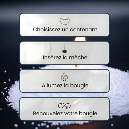 Bougie perlée Calmora | Édition de Noël