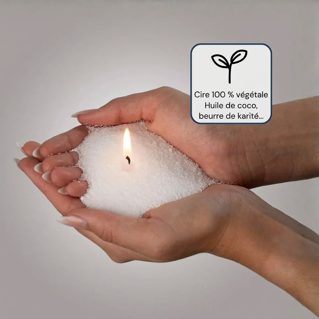 Bougie perlée Calmora | Édition de Noël