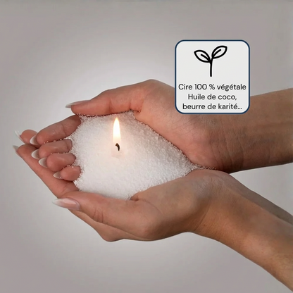 Bougie perlée Calmora | Édition de Noël