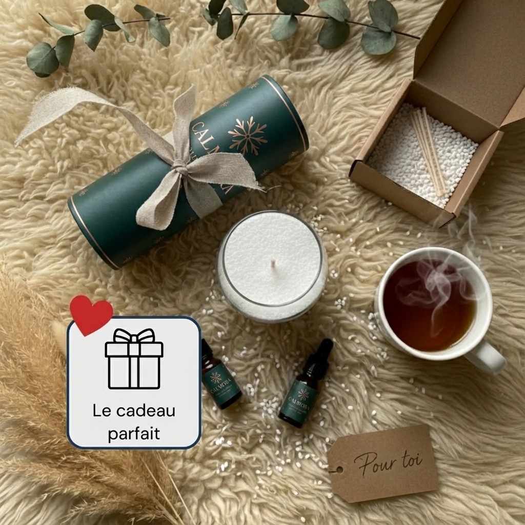 Bougie perlée Calmora | Édition de Noël